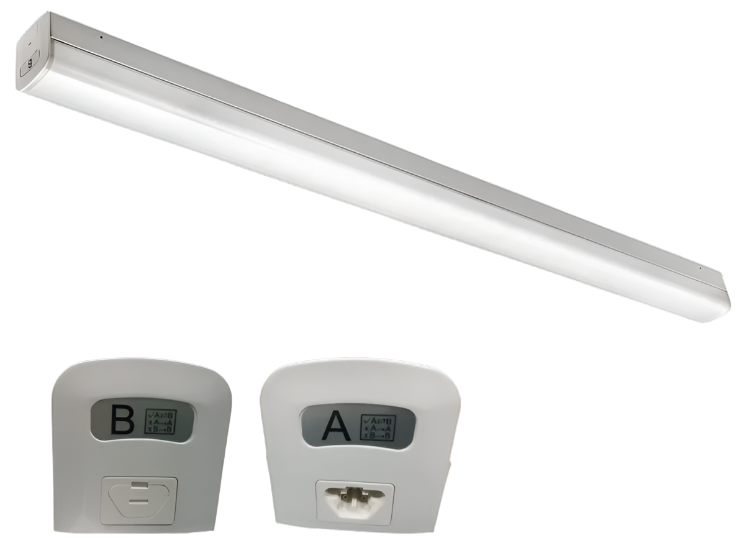 UL & DLC Listed LED Low Bay Light, 8FT CCT & Wattage Tunable Strip Light - Lumens Depot