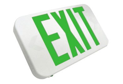LED Compact Thermoplastic Exit Sign - 120/277V - Lumens Depot