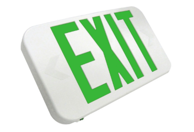 LED Compact Thermoplastic Exit Sign - 120/277V