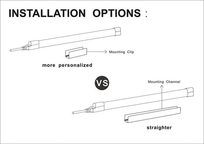 8-Pack 3.3FT Aluminum Track for 110V LED Neon Light (Single Color) - Lumens Depot