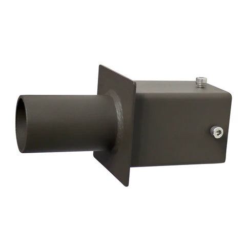 5” Square Pole Tenon Adapter – Internal Mount with 2-3/8” O.D. Vertical Tenon for Slip Fitter Fixtures - Lumens Depot