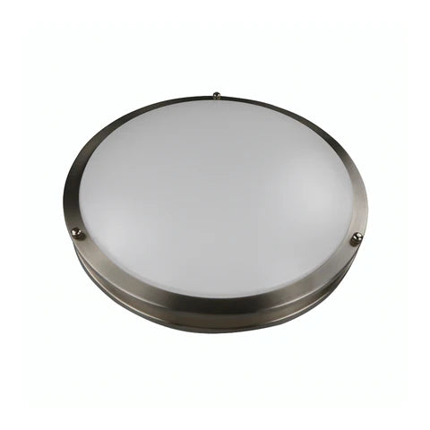 Double Ring LED Flush Mount Ceiling Fixture, 30W, 2250 Lm,  2700K/3K/3500K/4K/5K Adj CCT, 120 VAC, 16in, Triac Dimmable - ETL & ES Listed - Lumens Depot