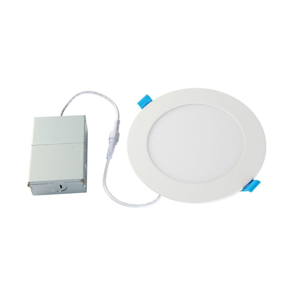 Canless LED Downlight With Junction Box, 6 inch, 10 Watts, 5CCT - 900 Lumens - Lumens Depot