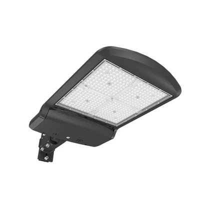 6th Gen Adjustable LED Area Light - 200W/240W300W - Black Housing with Universal Bracket for Versatile Mounting - Lumens Depot