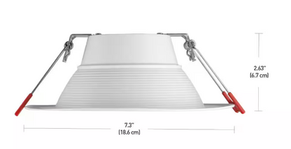 6-Inch Canless Slim Recessed Downlight with Deep Baffle and 5CCT - Lumens Depot