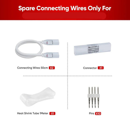 110V 7x13mm RGB LED Lite Strip Connector Kit - Lumens Depot