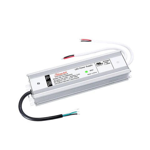 150W 12V DC LED Power Supply - IP67 Waterproof - UL Listed - High Efficiency Outdoor Driver - Lumens Depot
