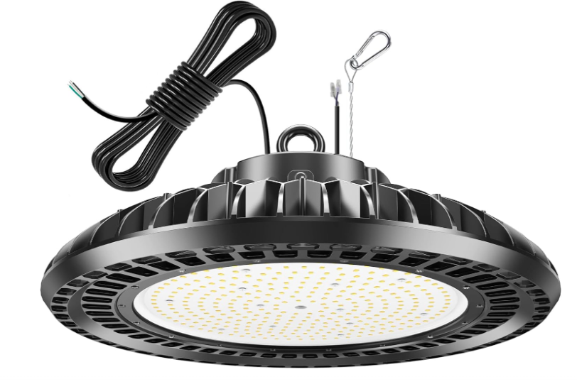 500W UFO LED High Bay Light - 56,000 Lumens, 5000K Daylight, Dimmable, IP65 Waterproof, 120VAC | ETL &amp; DLC Listed - Lumens Depot