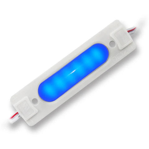 High Efficiency LED Module - 1.8W - Blue - 12V DC - 150° Beam Angle - IP65 Waterproof - UL Listed - Lumens Depot