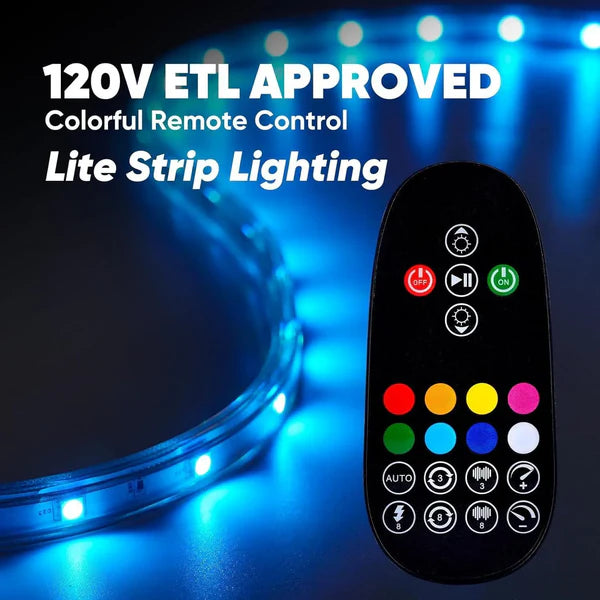 Extra Controller Kit for 110V 7x13mm RGB LED Strip Lights - Lumens Depot