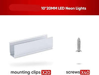 Extra Mounting Pack for 110V 10x20mm RGB Eco Neon Light