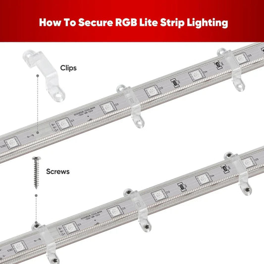 Premium Mounting Pack for 110V Eco, CCT & RGB LED Strips