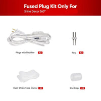 110V Candy Cane LED Rope Light & Patriotic Rope Light – Extension and Connection Solution