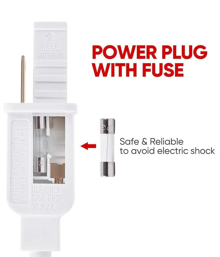 Extra 5ft Power Cord for 110V Led Neon Rope Light Super Bright - Lumens Depot