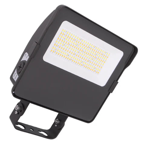 Adjustable Wattage LED Flood Light – 36W/50W/63W - Yoke Mount - Bronze Housing - High Lumen Outdoor Security & Area Lighting - Lumens Depot