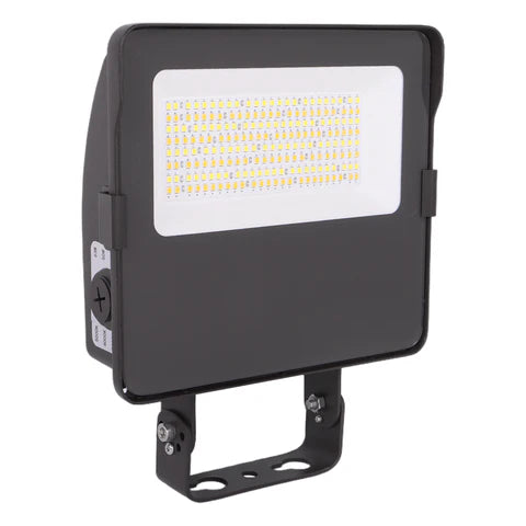 Adjustable Wattage LED Flood Light – 36W/50W/63W - Yoke Mount - Bronze Housing - High Lumen Outdoor Security & Area Lighting - Lumens Depot