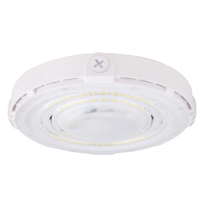 LED Parking Garage Light - 60W - 6,900 Lumens - 5000K Daylight - IP65 Waterproof - DOB Technology - UL Listed - 120-277V - White Housing - Lumens Depot