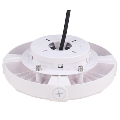 LED Parking Garage Light - 60W - 6,900 Lumens - 5000K Daylight - IP65 Waterproof - DOB Technology - UL Listed - 120-277V - White Housing - Lumens Depot
