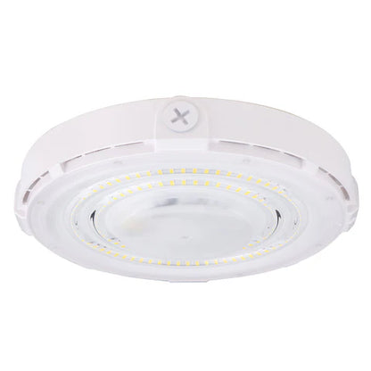 LED Parking Garage Light - 90W - 10,350 Lumens - 5000K Daylight - IP65 Waterproof - DOB Technology - UL Listed - 120-277V - White Housing - Lumens Depot