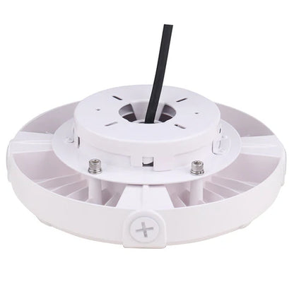 LED Parking Garage Light - 90W - 10,350 Lumens - 5000K Daylight - IP65 Waterproof - DOB Technology - UL Listed - 120-277V - White Housing - Lumens Depot