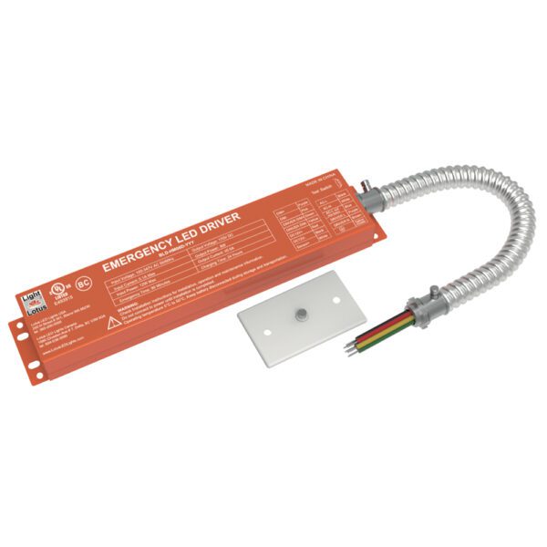 BillDa Emergency LED Driver – 8W Output - 90-Minute Battery Backup - AC120-277V Compatible - Lumens Depot