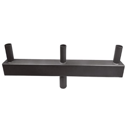 Low Profile Bullhorn with 3 Vertical Tenons at 180° – Heavy-Duty Pole Adapter for LED Area Lights - Lumens Depot