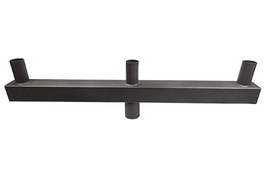 Low Profile Bullhorn with 3 Vertical Tenons at 180° – Heavy-Duty Pole Adapter for LED Area Lights - Lumens Depot