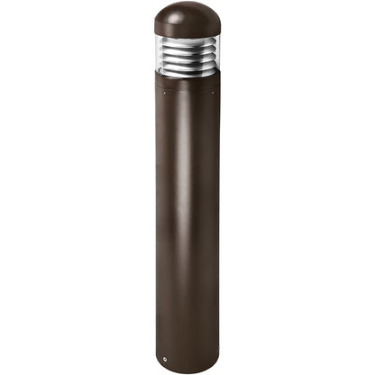 LED Bollard Light – 24W/19W/14W - Round Pole Included - Wattage & Color Selectable - Outdoor Pathway Lighting - Lumens Depot