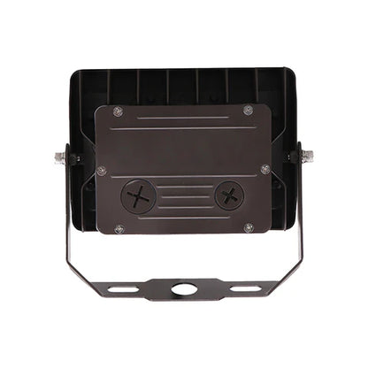2nd Gen 50W LED Flood Light – U-Shaped Bracket - Bronze Housing – High Lumen Outdoor Security & Area Lighting - Lumens Depot