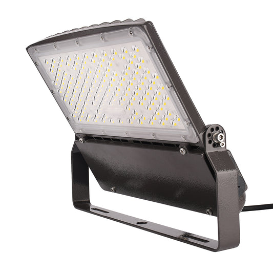 LED Parking Lot Light, 150W, 5700K, 19,500 Lumens, 100-277 VAC, U - Bracket