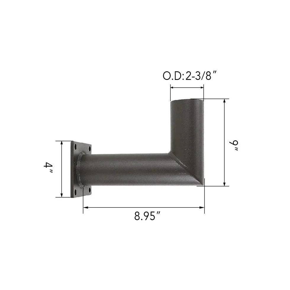 90° Wall Mount Tenon Bracket - Easy Install, Sturdy Design - Ideal for Commercial & Residential Use - Lumens Depot
