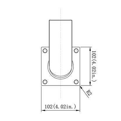90° Wall Mount Tenon Bracket - Easy Install, Sturdy Design - Ideal for Commercial & Residential Use - Lumens Depot