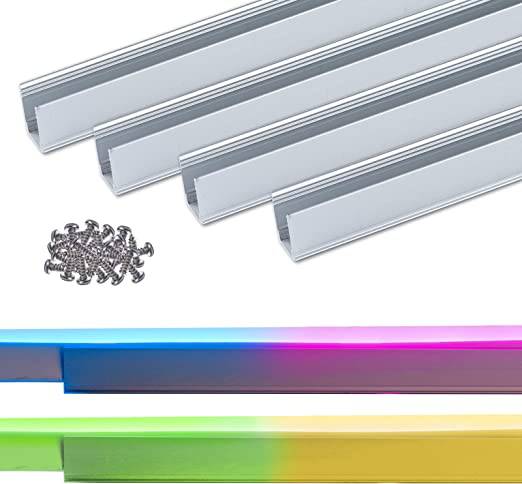3.3FT RGB Neon Track Channel for 110V 10X20mm RGB Neon-Eco Neon - Lumens Depot