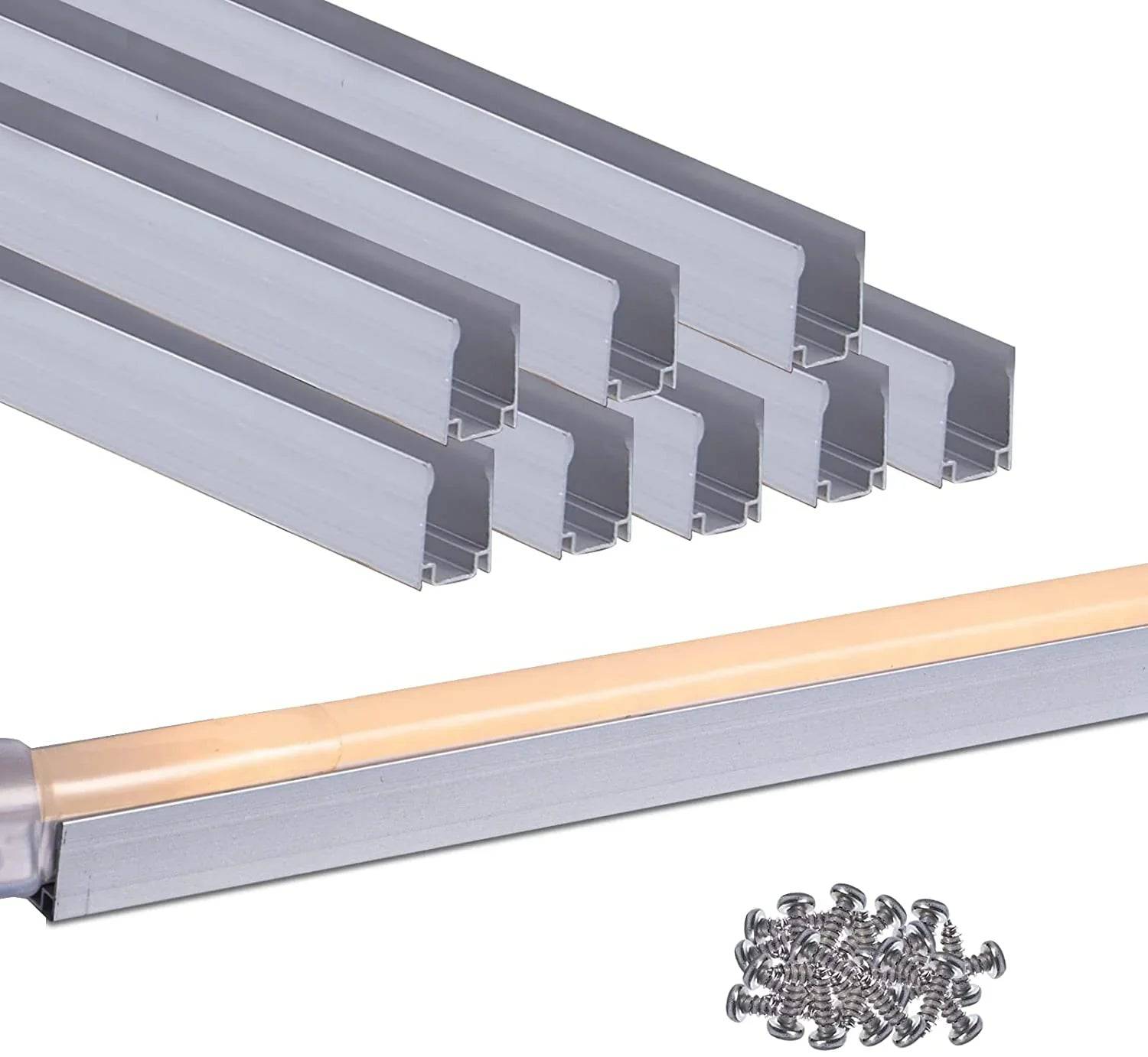 8-Pack 3.3FT Aluminum Track for 110V LED Neon Light (Single Color) - Lumens Depot