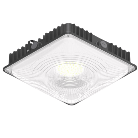 High-Performance 70W LED Canopy Light - 9000 Lumens, 5000K Daylight White - Metal Halide 250W Replacement - Energy-Efficient Outdoor Lighting Fixture - Lumens Depot