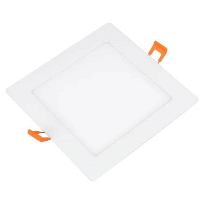 6 Inch Slim Flat Panel Square LED Downlight 5CCT 2700K-6000K Tunable 12W 900lm White ETL Listed - Lumens Depot