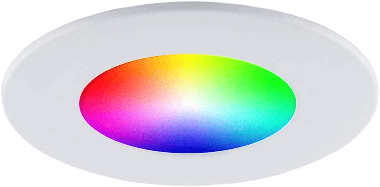 6 Inch WIFI Smart Flat Slim LED Downlight - 12W, RGB with Junction Box, 900LM, 100-130V AC, ETL listed - Lumens Depot