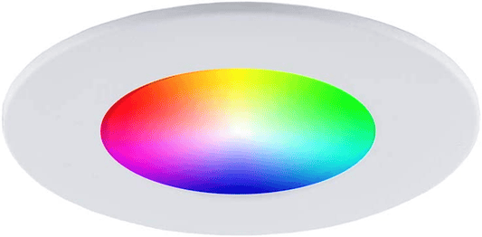 6 Inch WIFI Smart Flat Slim LED Downlight - 12W, RGB with Junction Box, 900LM, 100-130V AC, ETL listed - Lumens Depot