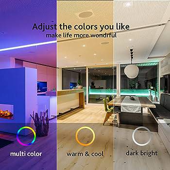 6 Inch WIFI Smart Flat Slim LED Downlight - 12W, RGB with Junction Box, 900LM, 100-130V AC, ETL listed - Lumens Depot