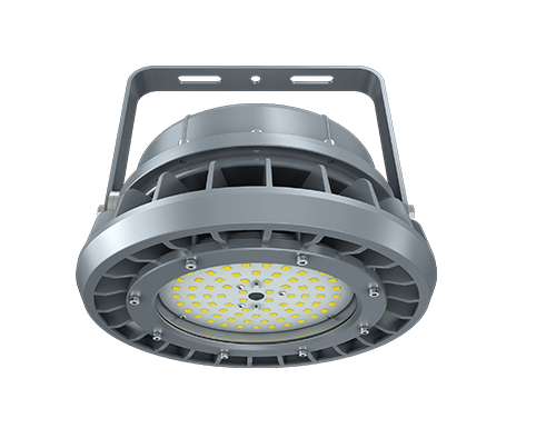 80 Watt LED Explosion Proof Round High Bay Light, B Series, 5000K- Non Dimmable, 10800LM, AC100-277V - Lumens Depot