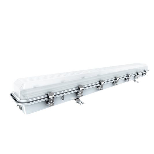 60W LED Explosion Proof Vapor Proof Light, R Series, 5000K Non Dimmable, 8400LM, IP66 - Lumens Depot