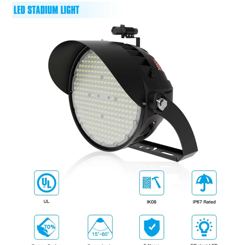 600 Watt Energy-Efficient and Durable LED Sports Flood Light for Versatile Outdoor Lighting Solutions - 81,953 Lumens - Lumens Depot