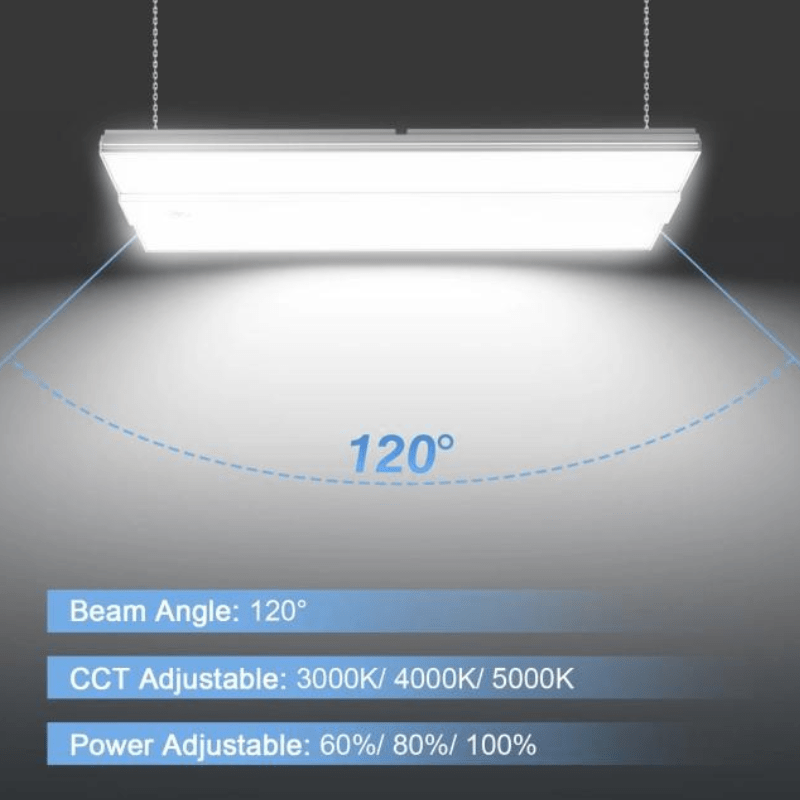 1.2ft LED Linear High Bay Shop Light - Selectable Wattage & CCT, 22,500 Lumens - Lumens Depot