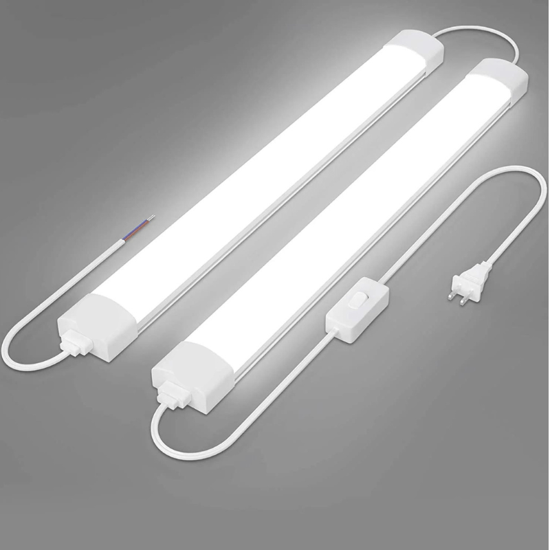 Powerful - 2ft Waterproof Triproof LED Linear Lights for Industrial and Commercial Spaces - Linkable - Lumens Depot