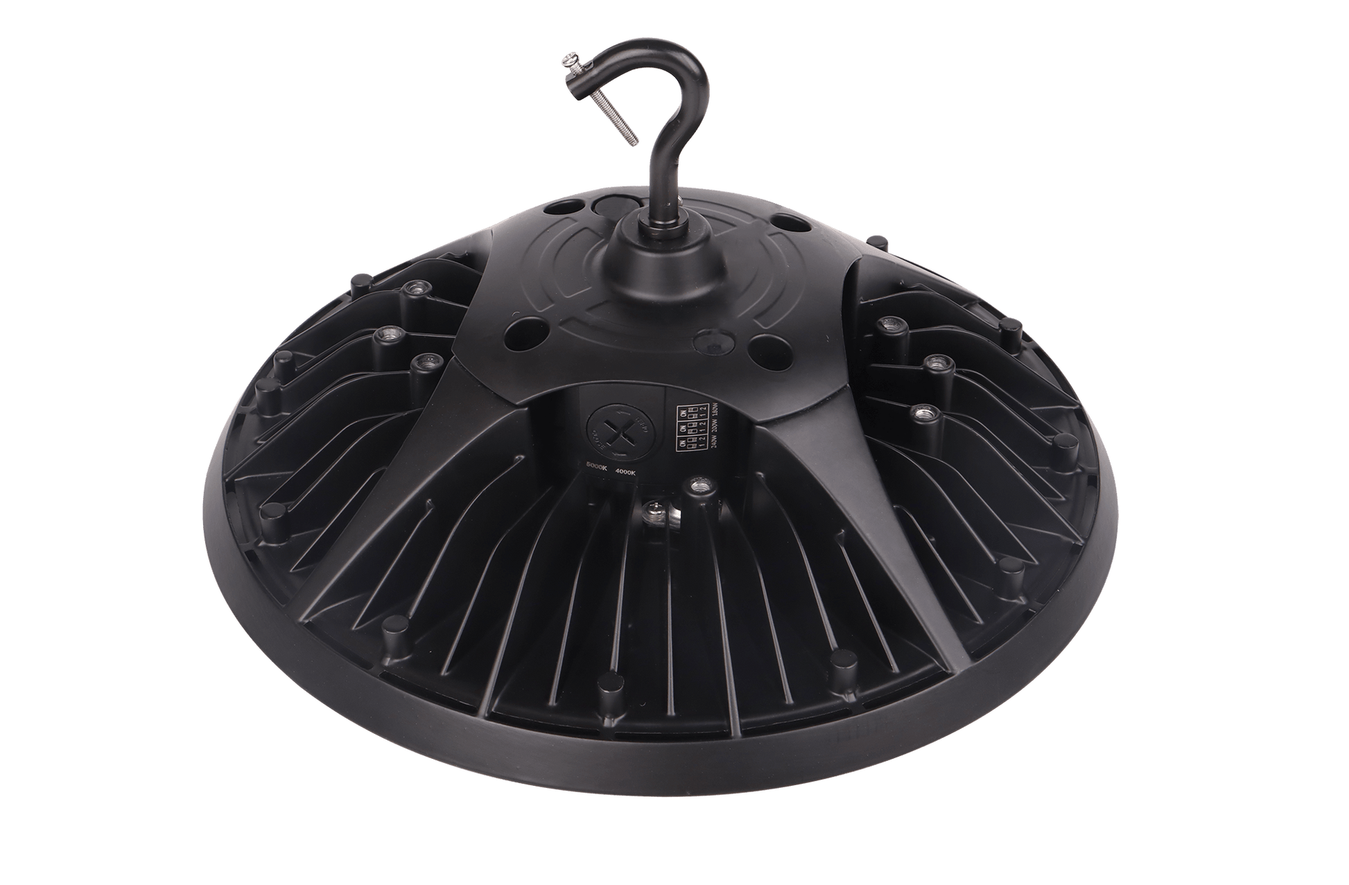 240W Tunable UFO LED High Bay Light - Selectable Wattage (240W /200W/180W) & CCT (4000K/5000K), 36,240 Lumens, 0-10V Dimmable - UL & DLC 5.1 Certified - Lumens Depot
