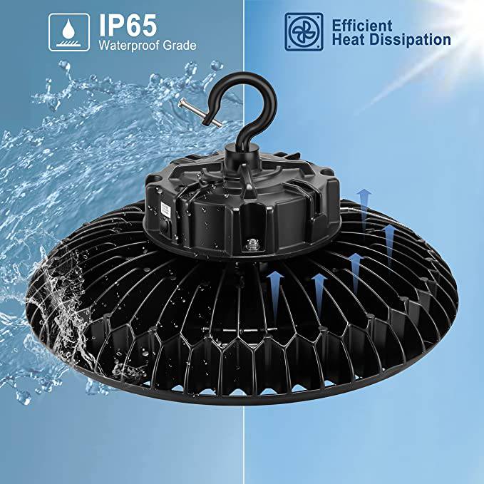 300W UFO LED High Bay Light - 41,000 Lumens, 5000K Daylight, Dimmable, IP65 Waterproof for Industrial and Commercial Use - Lumens Depot