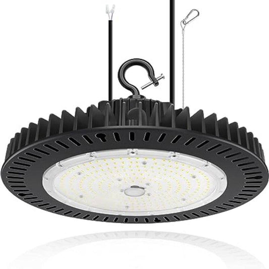 200W UFO High Bay LED Light – 30000 Lumens, 5000K Daylight,0-10V Dimmable, Energy-Efficient Commercial Lighting for Warehouses - Lumens Depot