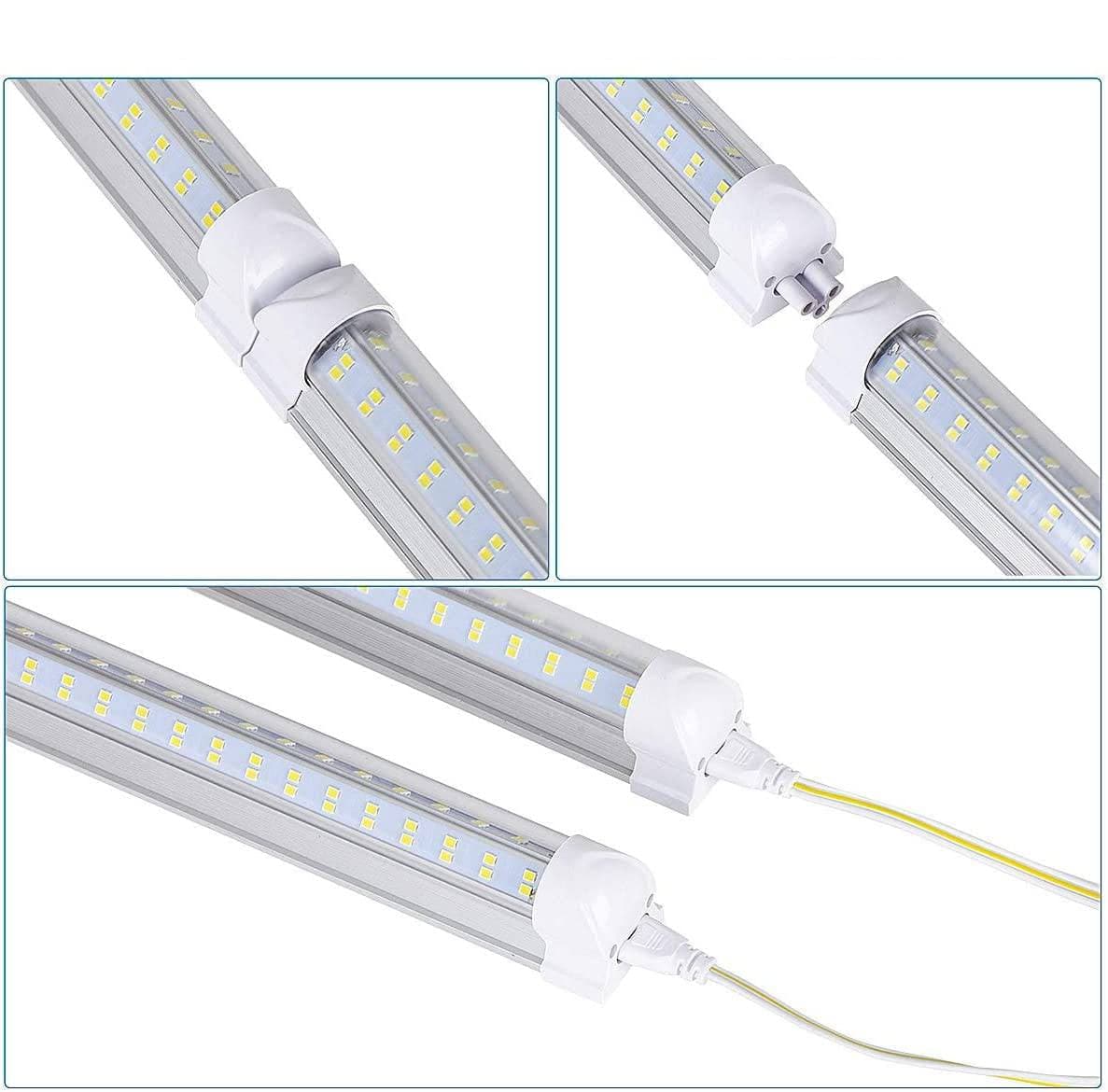 8ft LED T8 Integrated Tube Light - 60W, 7800 LM, 5000K, Plug & Play, Dimmable, ETL Listed - Lumens Depot