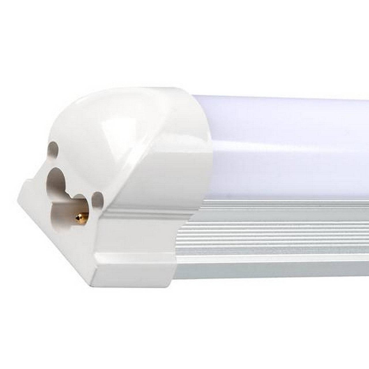 T8 Integrated 8ft LED Shop Lights - 60W, 5000K, 7200 Lumens, Frosted Linkable Fixture, Suitable for 100V-277V, ETL Listed - Lumens Depot
