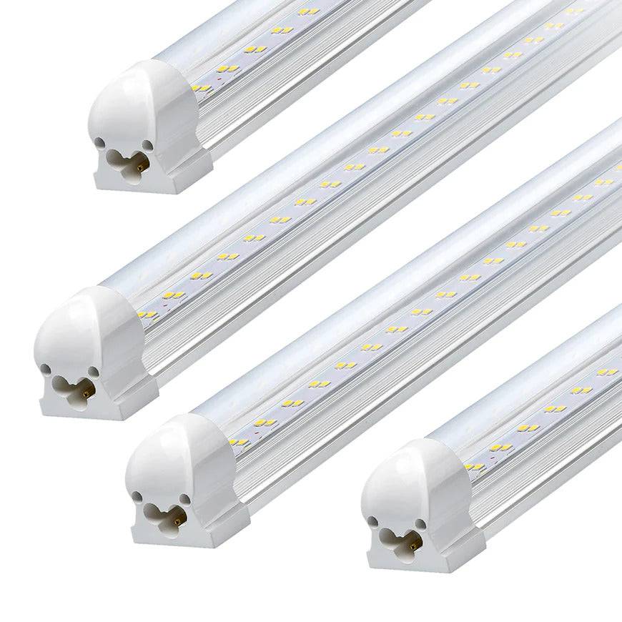 T8 Integrated 8ft LED Shop Lights Triac Dimmable- 60W with 6500K and 8400 Lumens, 100V-277V- Linkable LED Fixture - Lumens Depot